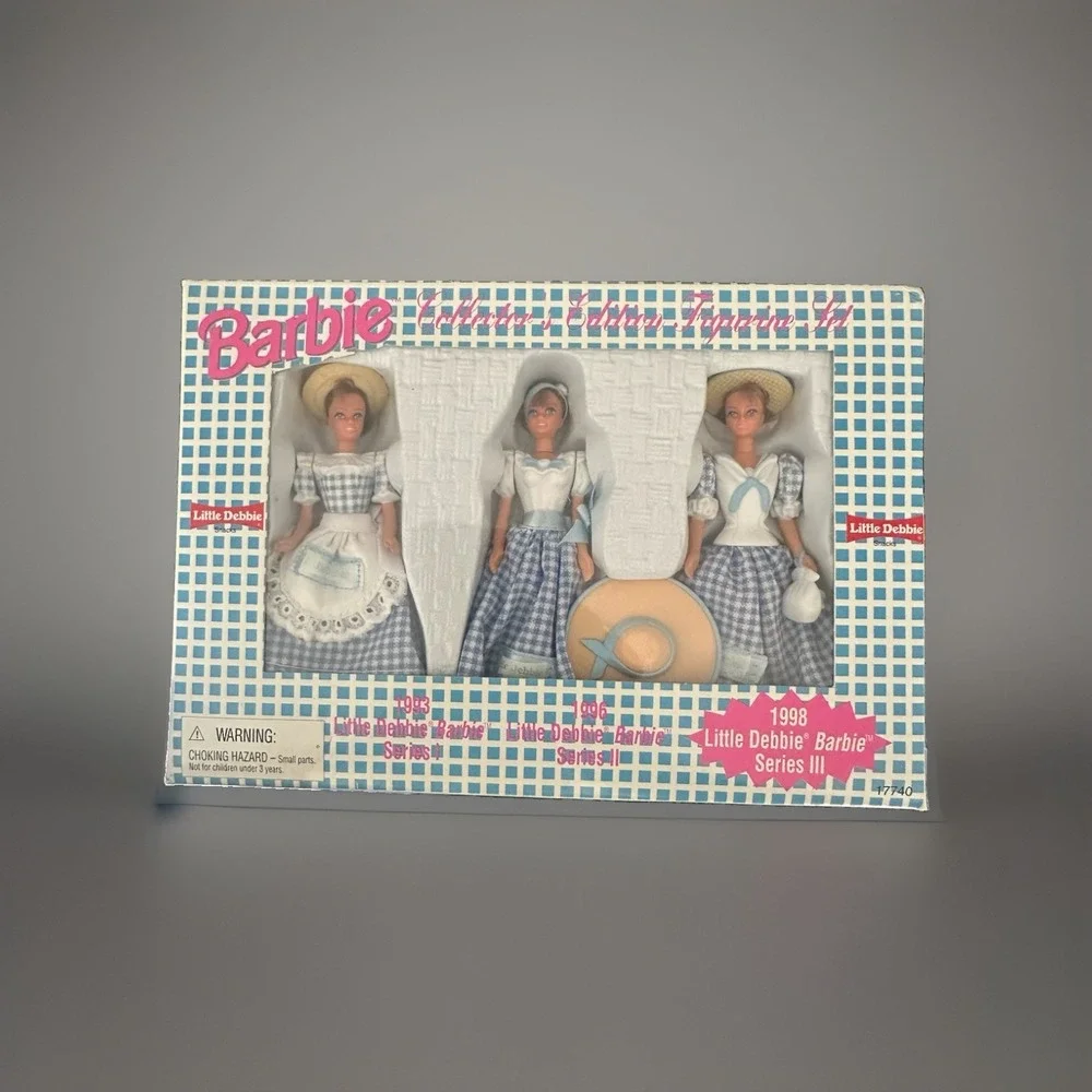 Barbie Little Debbie Collector's Edition Figurine Set of 3 Miniature Dolls NEW!